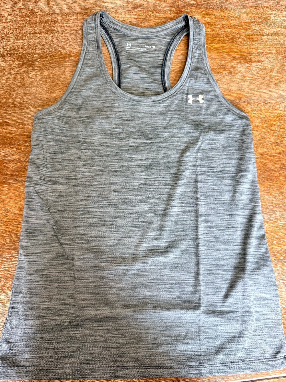 Under Armour Women's Heather Gray Racerback Performance Tank